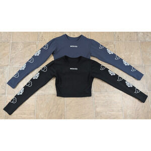 2 Naruto Shippuden sz S Athletic Cropped Wolves Tops Darc Sport blue/black 1244